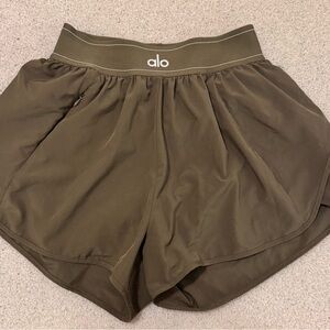 ALO Yoga Olive Green match point shorts!